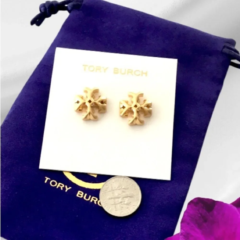 Tory Burch Vintage Gold Roxanne Stud Earrings